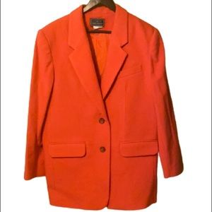 Vintage 80’s coral pink wool jacket